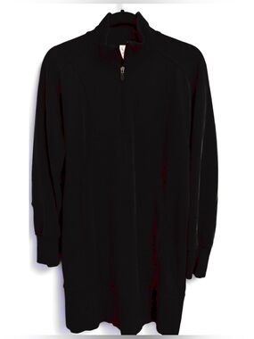 Lululemon Softstreme Long-Sleeve Half-Zip Dress Black - Size 6